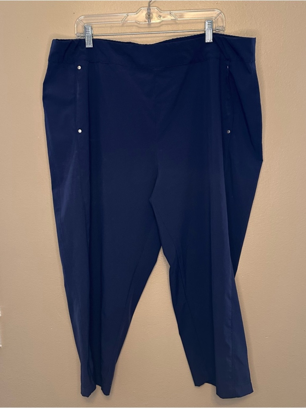 Coral Bay Golf Navy Ankle Pull-On Pants